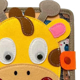 Maxbell Kids Cloth Book Animals Soft Baby Book for Communication Recognition Sensory