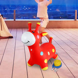 Maxbell Giraffe Bouncy Animal Hopping Bouncy Animal Hopping for Kids Toddlers Girls Boys Red