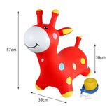 Maxbell Giraffe Bouncy Animal Hopping Bouncy Animal Hopping for Kids Toddlers Girls Boys Red