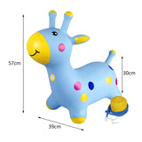 Maxbell Giraffe Bouncy Animal Hopping Bouncy Animal Hopping for Kids Toddlers Girls Boys Blue