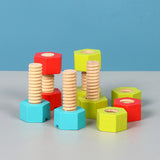 Maxbell Toddlers Wooden Tool Toys with Tool Box Wood Tool Set for Kids for Patterning