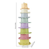 Maxbell Bath Toys Montessori Stacking Cups for Boy and Girls Preschool Birthday Gift