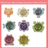 Maxbell Bath Toys Montessori Stacking Cups for Boy and Girls Preschool Birthday Gift