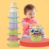 Maxbell Bath Toys Montessori Stacking Cups for Boy and Girls Preschool Birthday Gift