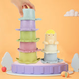 Maxbell Bath Toys Montessori Stacking Cups for Boy and Girls Preschool Birthday Gift
