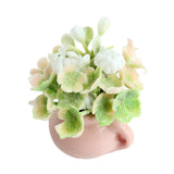 Maxbell 6xMiniature Potted Plant 1/12 Bedroom Artificial Flower Model Scenery Supplies