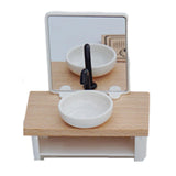 Maxbell 1:12 Scale Dollhouse Bathroom Set Tub Toilet Model Pretend Toys for Children