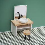 Maxbell 1:12 Scale Dollhouse Bathroom Set Tub Toilet Model Pretend Toys for Children