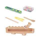 Maxbell Crocodile Clip Bead Toy Wooden Beads Game for Girls Boys 3 4 5 Year Old Kids