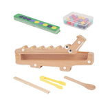 Maxbell Crocodile Clip Bead Toy Wooden Beads Game for Girls Boys 3 4 5 Year Old Kids
