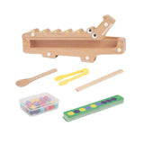 Maxbell Crocodile Clip Bead Toy Wooden Beads Game for Girls Boys 3 4 5 Year Old Kids
