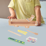 Maxbell Crocodile Clip Bead Toy Wooden Beads Game for Girls Boys 3 4 5 Year Old Kids