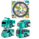 Maxbell Puzzle Tracks Jigsaw Car Random Puzzles Toys for Kids Children Ages 3+ Years blue green