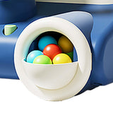 Maxbell Shooting Toys for Kids Early Education Toy with 20 Marbles Dinosaur Launcher blue