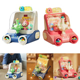 Maxbell Shooting Toys for Kids Early Education Toy with 20 Marbles Dinosaur Launcher blue