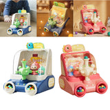 Maxbell Shooting Toys for Kids Early Education Toy with 20 Marbles Dinosaur Launcher blue