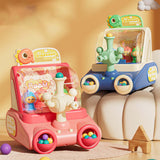 Maxbell Shooting Toys for Kids Early Education Toy with 20 Marbles Dinosaur Launcher blue