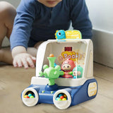 Maxbell Shooting Toys for Kids Early Education Toy with 20 Marbles Dinosaur Launcher blue