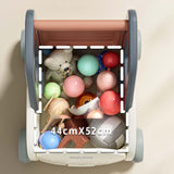 Maxbell Baby Interactive Push Walkers Anti O Legs Baby Learn to Walk Push Walking Toy Yellow