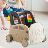 Maxbell Baby Interactive Push Walkers Anti O Legs Baby Learn to Walk Push Walking Toy Yellow