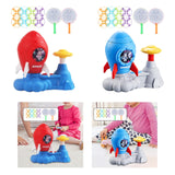 Maxbell Flying Disc Launcher Toy Outdoor Toy for Indoor Outdoor Garden Birthday Gift Red