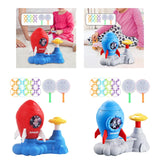 Maxbell Flying Disc Launcher Toy Outdoor Toy for Indoor Outdoor Garden Birthday Gift Red