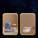 Maxbell Flying Disc Launcher Toy Outdoor Toy for Indoor Outdoor Garden Birthday Gift Red