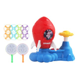 Maxbell Flying Disc Launcher Toy Outdoor Toy for Indoor Outdoor Garden Birthday Gift Red