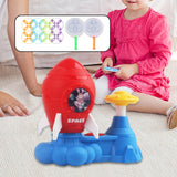 Maxbell Flying Disc Launcher Toy Outdoor Toy for Indoor Outdoor Garden Birthday Gift Red