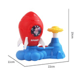 Maxbell Flying Disc Launcher Toy Outdoor Toy for Indoor Outdoor Garden Birthday Gift Red