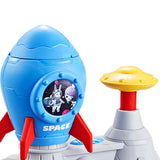 Maxbell Flying Disc Launcher Toy Outdoor Toy for Indoor Outdoor Garden Birthday Gift Blue