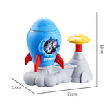 Maxbell Flying Disc Launcher Toy Outdoor Toy for Indoor Outdoor Garden Birthday Gift Blue