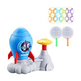 Maxbell Flying Disc Launcher Toy Outdoor Toy for Indoor Outdoor Garden Birthday Gift Blue