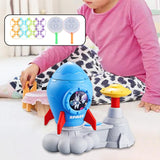 Maxbell Flying Disc Launcher Toy Outdoor Toy for Indoor Outdoor Garden Birthday Gift Blue