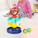 Maxbell Roll Swirling Ball Lion Drop and Ball Ramp Toy for Toys Gifts Kids Preschool