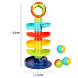 Maxbell Roll Swirling Ball Lion Drop and Ball Ramp Toy for Toys Gifts Kids Preschool