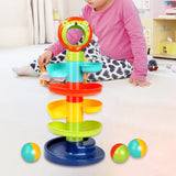 Maxbell Roll Swirling Ball Lion Drop and Ball Ramp Toy for Toys Gifts Kids Preschool