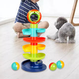 Maxbell Roll Swirling Ball Lion Drop and Ball Ramp Toy for Toys Gifts Kids Preschool