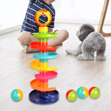 Maxbell Roll Swirling Ball Lion Drop and Ball Ramp Toy for Toys Gifts Kids Preschool