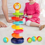 Maxbell Roll Swirling Ball Lion Drop and Ball Ramp Toy for Toys Gifts Kids Preschool