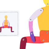 Maxbell Action Man Creative Versatile Wooden Figure for Kids Birthday Gift Preschool