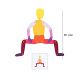 Maxbell Action Man Creative Versatile Wooden Figure for Kids Birthday Gift Preschool