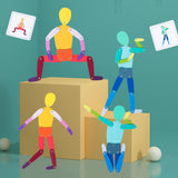 Maxbell Action Man Creative Versatile Wooden Figure for Kids Birthday Gift Preschool