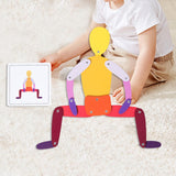 Maxbell Action Man Creative Versatile Wooden Figure for Kids Birthday Gift Preschool