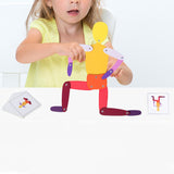 Maxbell Action Man Creative Versatile Wooden Figure for Kids Birthday Gift Preschool