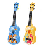Maxbell Children Guitar Musical Toy Cartoon Animal Small Ukulele for Beginner Babies Yellow