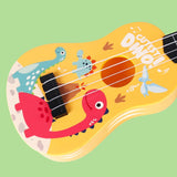 Maxbell Children Guitar Musical Toy Cartoon Animal Small Ukulele for Beginner Babies Yellow
