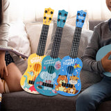 Maxbell Children Guitar Musical Toy Cartoon Animal Small Ukulele for Beginner Babies Yellow