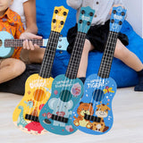 Maxbell Children Guitar Musical Toy Cartoon Animal Small Ukulele for Beginner Babies Yellow