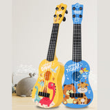 Maxbell Children Guitar Musical Toy Cartoon Animal Small Ukulele for Beginner Babies Yellow